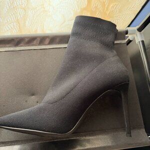Steve Madden black sock booties